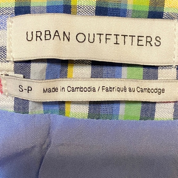 Urban Outfitters Plaid Mini Skirt Small Petite - Picture 5 of 11